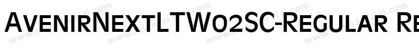 AvenirNextLTW02SC-Regular Regular字体转换